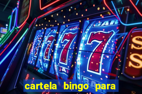 cartela bingo para cha de cozinha imprimir gratis